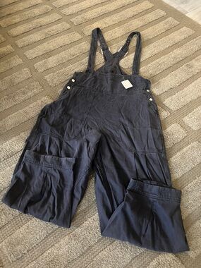 Free People Navy Women’s Utility Overalls